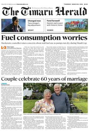Cover of The Timaru Herald