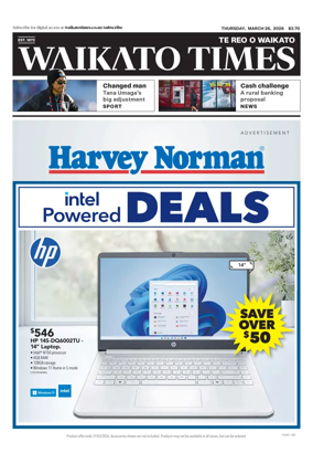 Cover of Waikato Times