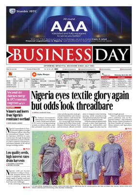 Cover of Business Day (Nigeria)