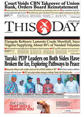 Cover of THISDAY