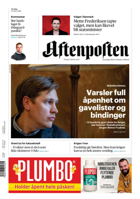 Cover of Aftenposten