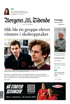 Cover of Bergens Tidende