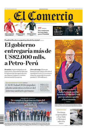 Cover of Diario El Comercio