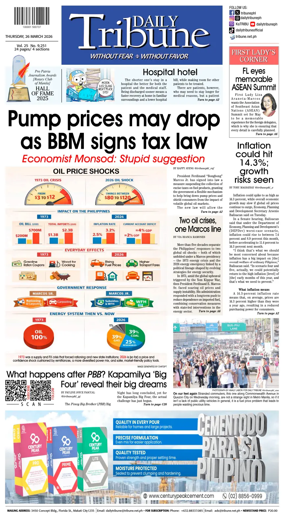 Cover of Daily Tribune (Philippines)