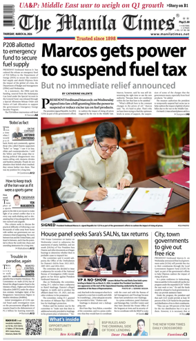 Cover of The Manila Times