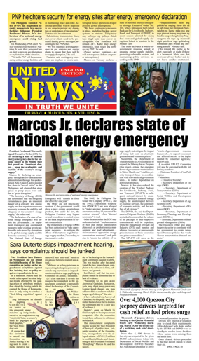 Cover of United News - English Edition