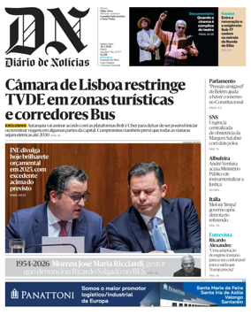 Cover of Diario de Noticias
