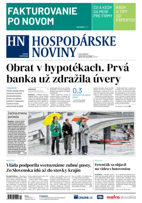 Cover of Hospodarske noviny