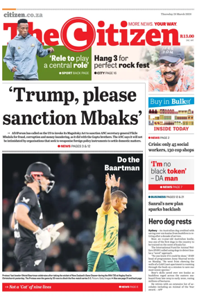 Cover of The Citizen (KZN)