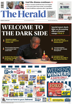 Cover of The Herald (South Africa)
