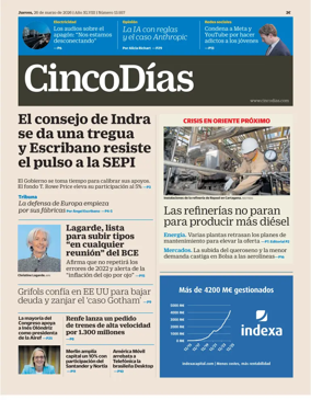 Cover of Cinco Dias