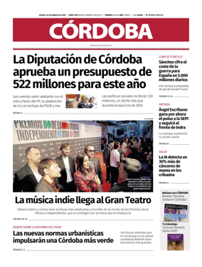 Cover of Diario Cordoba