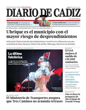 Cover of Diario de Cadiz