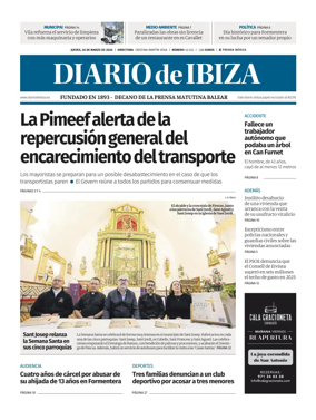 Cover of Diario de Ibiza