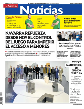 Cover of Diario de Noticias (Spain)