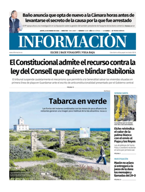 Cover of Diario Informacion (Elche y Vega Baja)