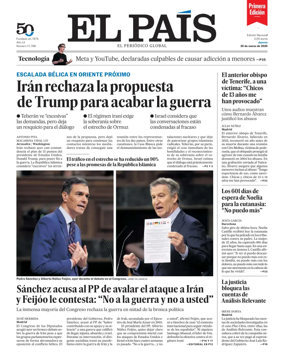 Cover of EL PAIS primera edicion