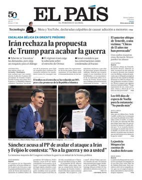 Cover of EL PAIS Catalunya