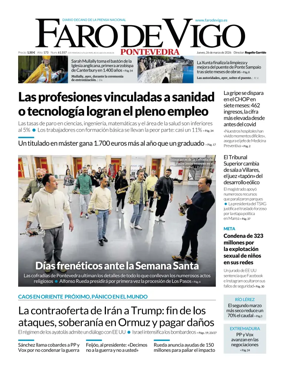 Cover of Faro de Vigo (Pontevedra)