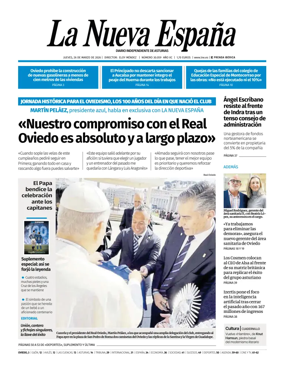 Cover of La Nueva Espana (Oviedo)