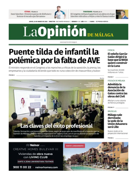 Cover of La Opinion de Malaga