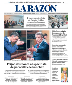 Cover of La Razon (Levante)