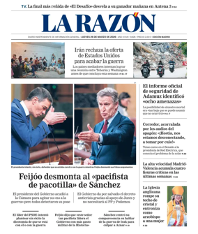 Cover of La Razon (Madrid)