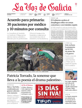 Cover of La Voz de Galicia (Barbanza)