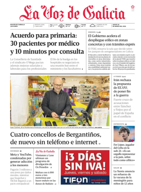 Cover of La Voz de Galicia (Carballo)