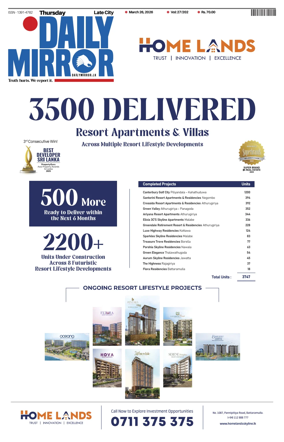 Cover of Daily Mirror (Sri Lanka)