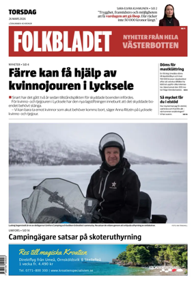 Cover of Folkbladet Vasterbotten