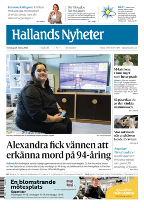 Cover of Hallands Nyheter