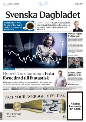 Cover of Svenska Dagbladet