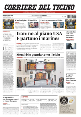 Cover of Corriere del Ticino