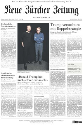 Cover of Neue Zurcher Zeitung