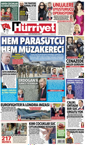 Cover of Hurriyet