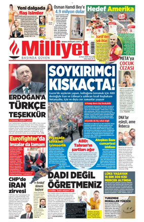 Cover of Milliyet