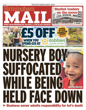 Cover of Birmingham Mail