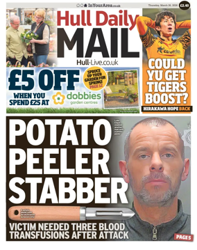 Cover of Hull Daily Mail