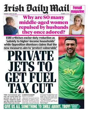 Cover of Irish Daily Mail