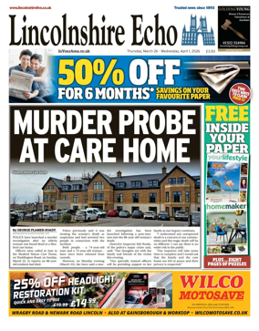 Cover of Lincolnshire Echo