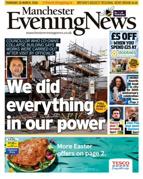 Cover of Manchester Evening News