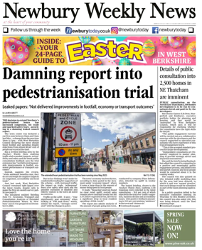 Cover of Newbury Weekly News