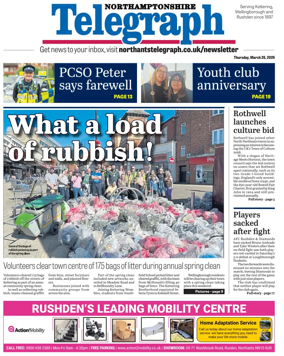 Cover of Northants Evening Telegraph