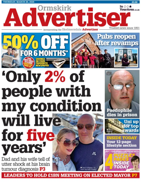 Cover of Ormskirk Advertiser