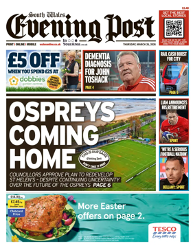 Cover of South Wales Evening Post