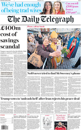 Cover of The Daily Telegraph