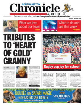 Cover of The Northampton Chronicle and Echo