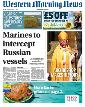 Cover of Western Morning News