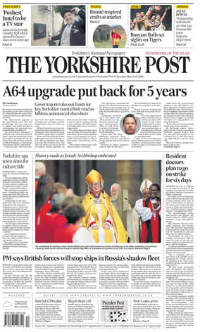 Cover of Yorkshire Post